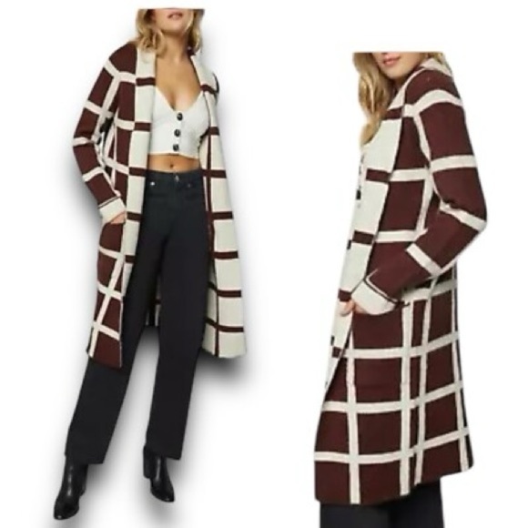 Lost + Wander Grid Cardigan - Picture 1 of 5